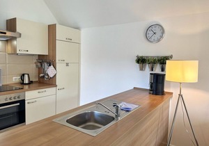 Family-friendly apartment with infrared sauna, fireplace & balcony near the beach -