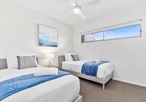 Family size 2brm apt water views opp hospital