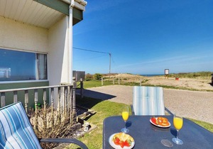 Fantastic chalet located alongside the beach.