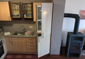 Ferienhaus mit 2 Schlafzimmern, Kaminofen, Terrasse und Garten