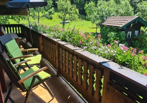 Ferienwohnung "Sommerflieder" 45 qm mit extra Schlafzimmer und Balkon