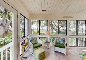 First-floor villa overlooking the Ocean Winds golf course 18th fairway