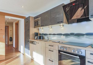 Flat with balcony and view