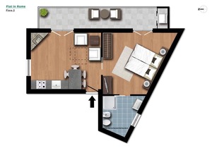 Flatinrome Fiera 2 Nice two-roomed Fiera di Roma