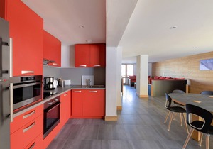 Renovated apartment near slopes with wellness area and parking