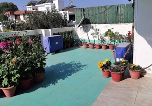 Fully Furnished 1BHK, Unit SA2 for families - room, lobby, kitchen, bathroom