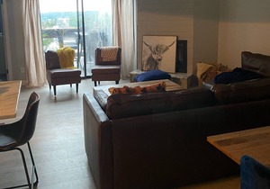 Fully remodeled top unit condo with great lake views from the deck and balcony.