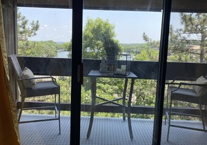 Fully remodeled top unit condo with great lake views from the deck and balcony.