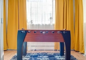 Fun and Colourful Condo w Foosball Parking Coffee