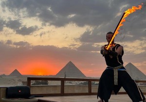 Golden mask pyramids inn