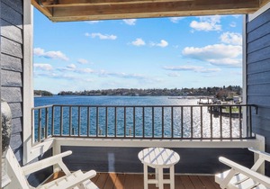 Gorgeous Lake Charlevoix Balcony | Downtown Charlevoix | Pool, Hot Tub, Sauna