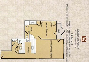 Grand Crowne Resort C Suite-619 Sq Ft-Can be combined with B 949 Sq Ft-