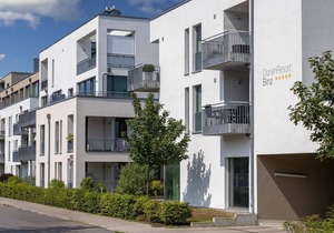 Great penthouse apartment with roof terrace and wood-burning stove - only 150 m to the beach!