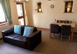 Ground floor apartment with one double and one twin.