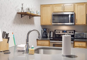 Ground Floor ski-in/out condo, full kitchen & high-speed WiFi