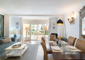 Hacienda Playa Elviria 300 m playa,jardin , 2 hab ,MARBELLA