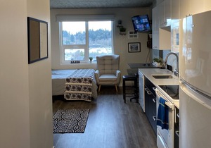 Highrise Studio w/ views and nearby shopping