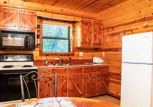 Hilltop Hideaway-- Luxury Cabin with Stunning Views and Jacuzzi for Two