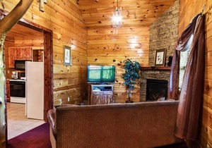 Hilltop Hideaway-- Luxury Cabin with Stunning Views and Jacuzzi for Two