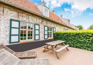 Historic Farmhouse in the middle of polder landscape, Damme