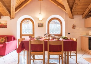 Holiday Apartment "Bamby - Vioz" with Balcony, Garden & Mountain View