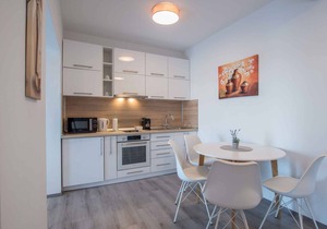 Holiday apartment with communal pool and air conditioning