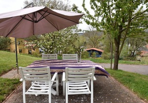 Holiday home with beautiful view on the village