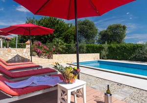 Holiday home with pool and fenced garden