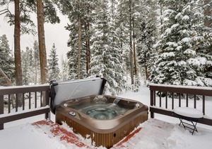 Hot Tub and Ski Shuttle Forested Breckenridge Home!