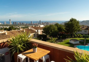House Bahia Finestrat. 4-6 persons. WIFI, A/C. Sea, mountain and golf