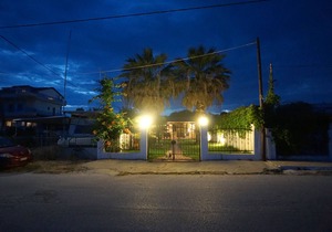 House in front of the beach