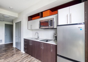 Impeccable Ballard Studio w/Rooftop, BBQ, walk to dining, by Blueground