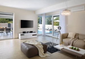 In a quiet environment, in small village Vlasici, is placed this chic vacation home.