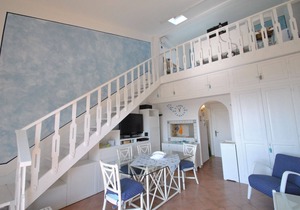 In vacation residence on the sea, with swimming pool, studio with loft - 4 beds, on the 2°nd and las