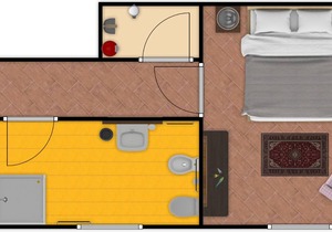 Independent apartment for 2 people with private patio