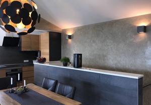 Infinity pool, 3 apartment areas, brand new !