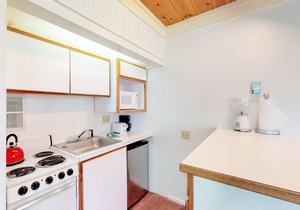 Intimate corner studio w/area skiing nearby, as well as shopping/dining