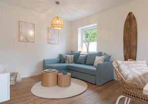 Küstenbutze im Beach-Style 2 Bedrooms, 2 Bäder , Garten, Terrasse, Top-Modern