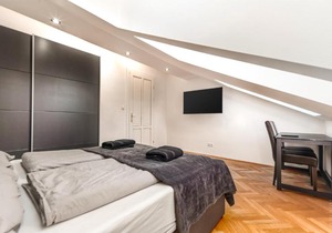 King bed Apartment and Netflix central near metro, 110