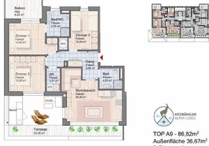 Kitzbüheler Alpenlodge mountain view suite