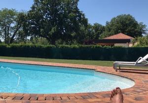 L Orangerie de Chatel for 8 2019 Figaro Magazine cover heated swimming poll