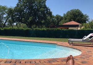 L Orangerie de Chatel for 8 2019 Figaro Magazine cover heated swimming poll