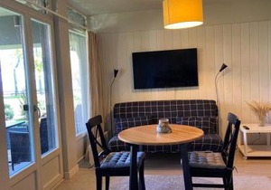 Lagoon-view apartment in Preila