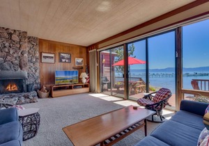 Lake Front w/Panoramic View-Steps to Shore-Pier/Pool/Tennis-Walk to Tahoe City!
