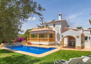 Large and cheerful villa in Javea, Costa Blanca, Spain with private pool for 8 persons