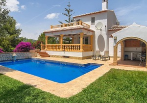 Large and cheerful villa with private pool in Javea, Costa Blanca, Spain for 10 persons