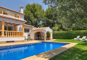 Large and cheerful villa with private pool in Javea, Costa Blanca, Spain for 10 persons