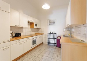Large, bright apartment between the center and the Danube Island