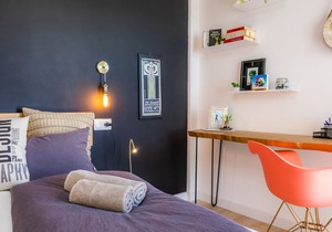 Loft-style beachfront apartment on the 6th floor - like staying with friends