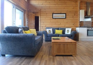 Luxurious and contemporary Finnish log lodge.